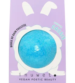 Inuwet Bath Bomb m. Duft - Blackcurrant - Turquoise m. Glimmer