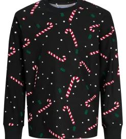 Jack & Jones Nattøj - JacTristan - Black/Candy Cane