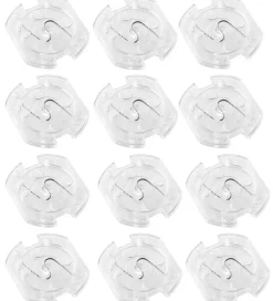 Jippies Stikkontakt-sikringer - Drejelig - 12 stk. - Transparent