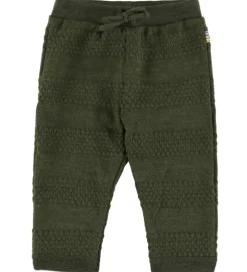 Joha Bukser - Strik - Uld - Mos Grøn