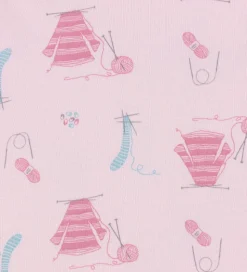 Joha Natkjole - Lyserød m. Print