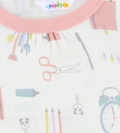 Joha Natkjole - Viskose/Bambus - Off White m. Print