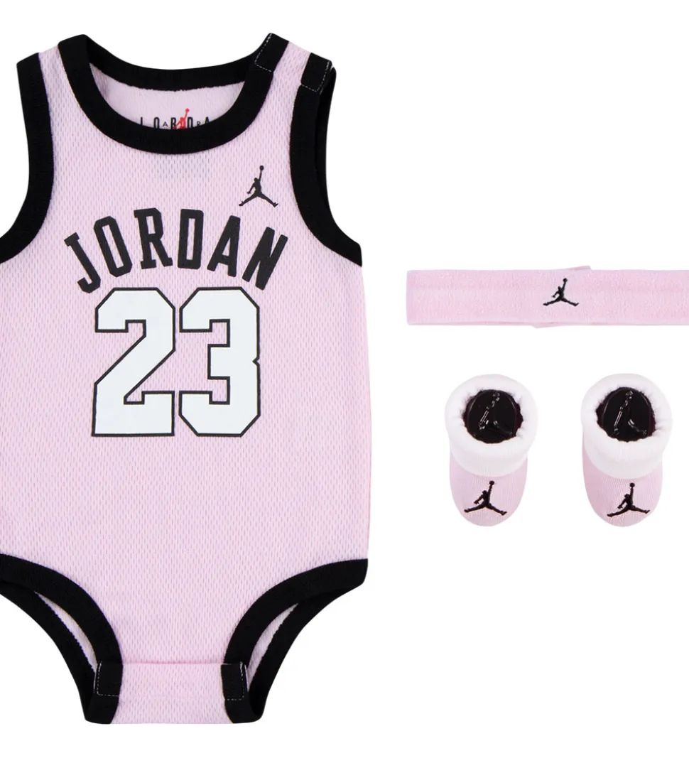 Jordan Gaveæske - Futter/Hårbånd/Body u/æ - Pink Foam/Hvid