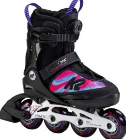 K2 Rulleskøjter - Charm Boa Alu - Sort/Rose/Blå - Inliner