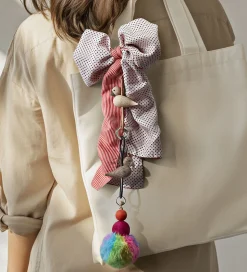 Kay Bojesen Nøglering - Fugl/Sølv - Sort læder/Røget Eg