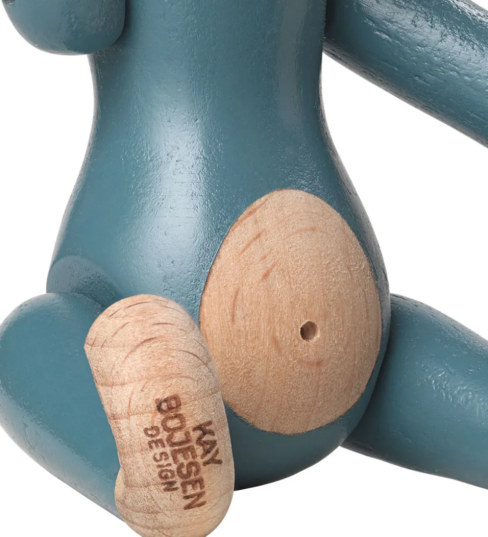 Kay Bojesen Træfigur - Abe - Mini - Vintage Blå