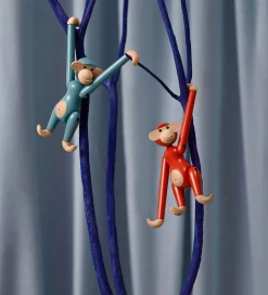 Kay Bojesen Træfigur - Abe - Mini - Vintage Blå