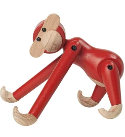 Kay Bojesen Træfigur - Abe - 9,5 cm - Vintage - Mini - Rød