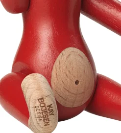 Kay Bojesen Træfigur - Abe - 9,5 cm - Vintage - Mini - Rød
