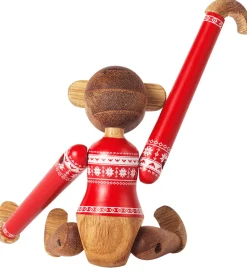 Kay Bojesen Træfigur - Abe - Julesweater 2024 - Mini -Teak/Limba