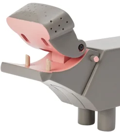 Kay Bojesen Træfigur - Flodhest - Liliput - 6 cm - Grå