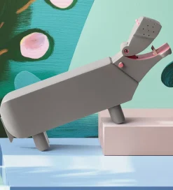 Kay Bojesen Træfigur - Flodhest - 19 cm - Grå