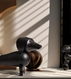 Kay Bojesen Træfigur - Gravhund - Mellem - Mørk Bejdset Eg