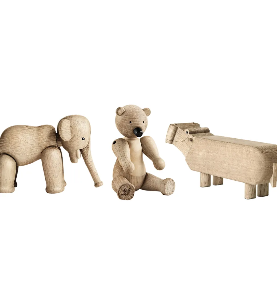 Kay Bojesen Træfigurer - Sampak Liliput - 3 pak - Eg