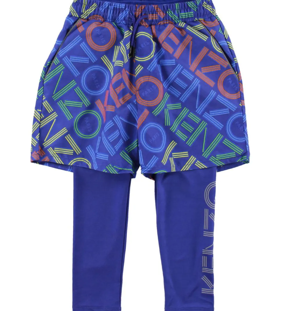 Kenzo Leggings/Shorts - Exclusive Edition - Vivid Blue m. Logo