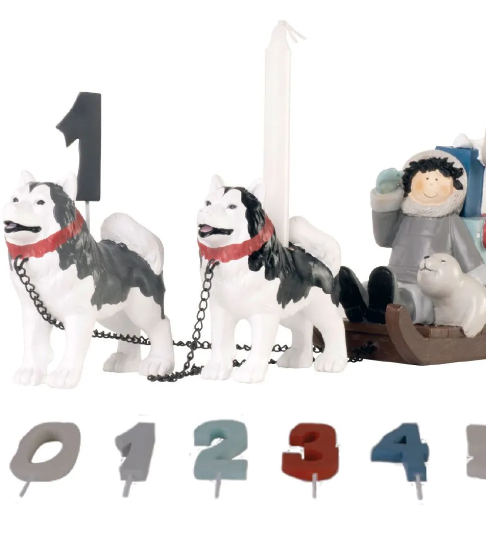 Kids by Friis Fødselsdagstog - 45 cm - Hundeslæde