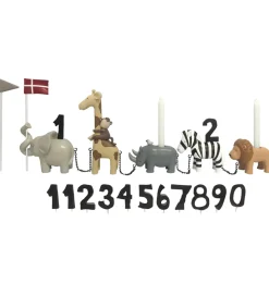 Kids by Friis Fødselsdagstog - 45 cm - Safaridyr