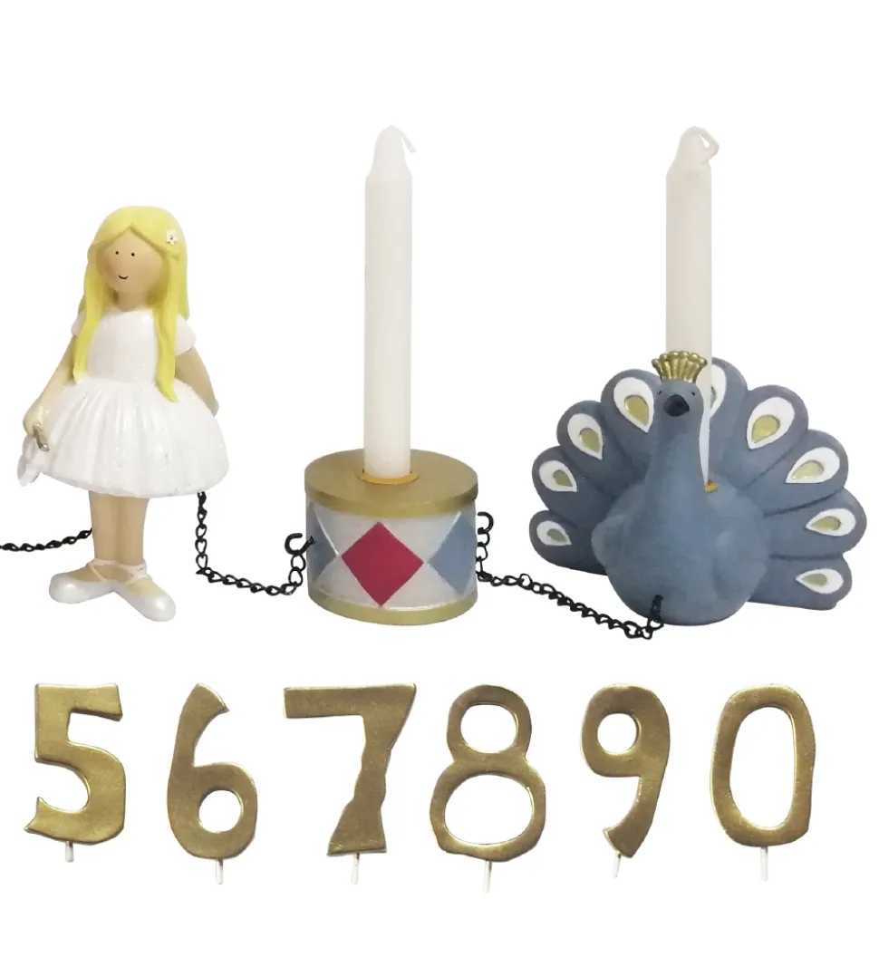 Kids by Friis Fødselsdagstog - 45 cm - Harlekin & Columbine