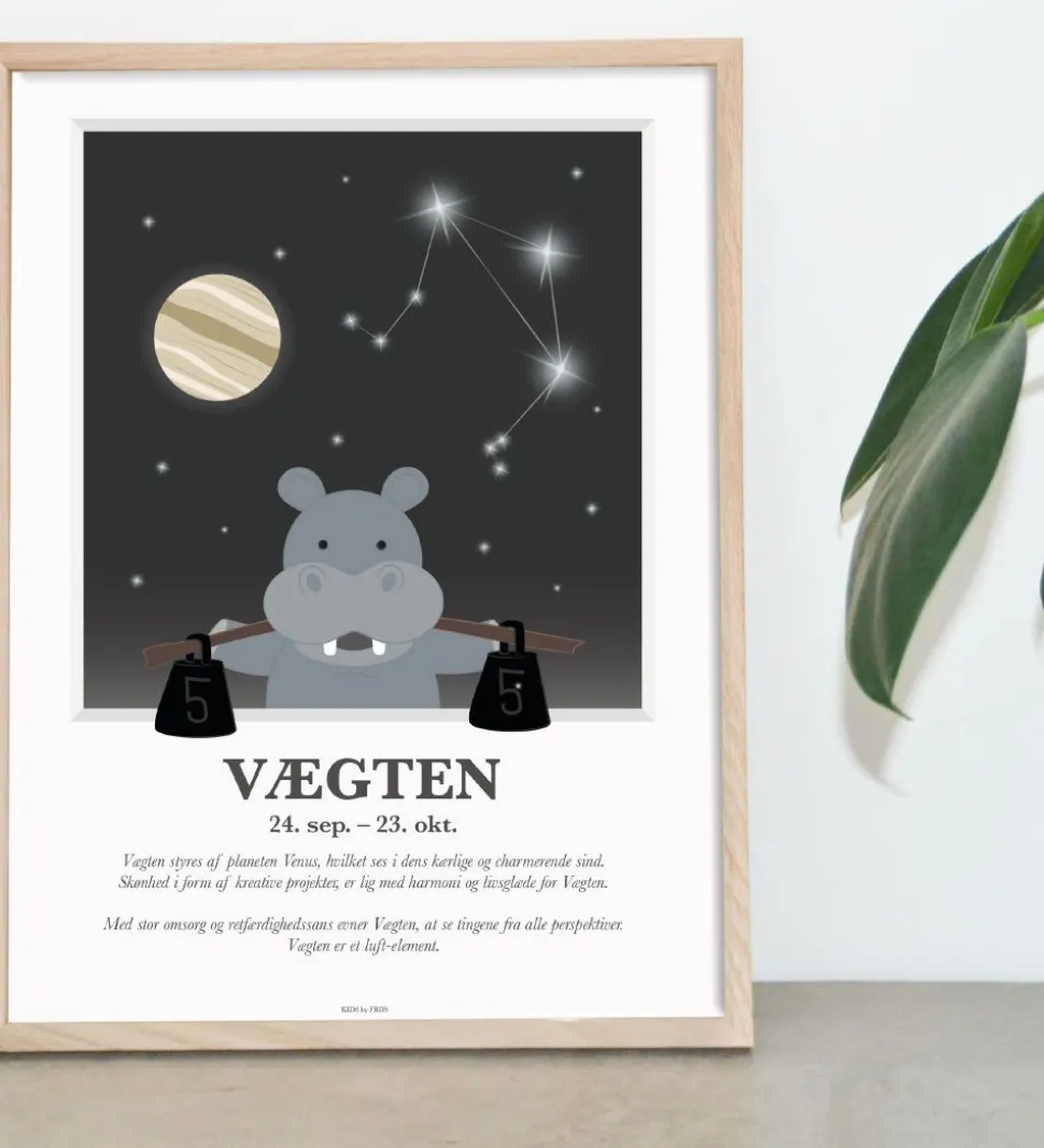 Kids by Friis Plakat - Stjernetegn - Vægten