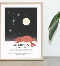Kids by Friis Plakat - Stjernetegn - Krebsen
