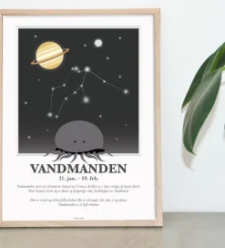 Kids by Friis Plakat - Stjernetegn - Vandmanden