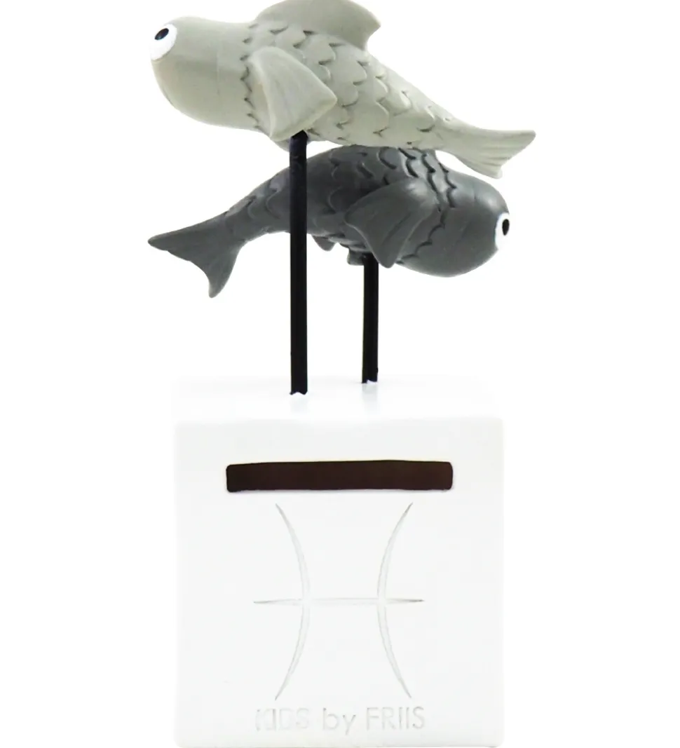 Kids by Friis Sparebøsse - 6x6x13 cm - Fisken