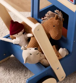 Kids Concept Gåvogn - Træ - Lastbil - Aiden - Blå