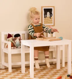 Kids Concept Havesæt - Træ - 90x33x55/60x35x45 cm - Hvid