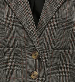 Kids Only Blazer - KogFine - Seal Brown/Libra Checks
