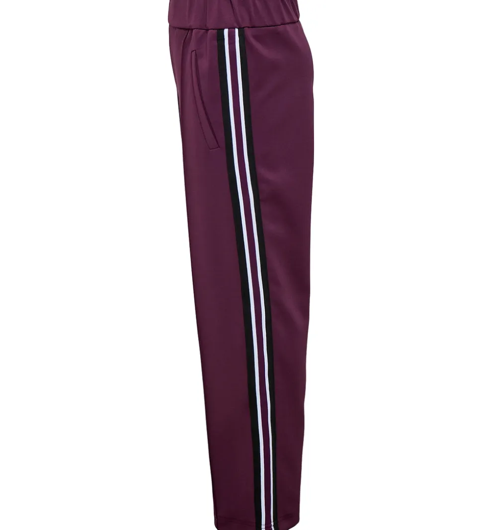 Kids Only Bukser - KogWarm - Mauve Wine/Panel White/Blac