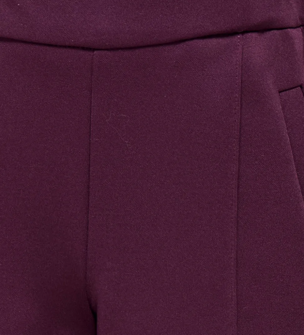 Kids Only Bukser - KogWarm - Mauve Wine/Panel White/Blac