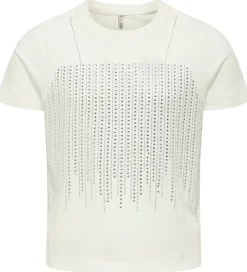 Kids Only T-shirt - KogBillie - Stone Top - Cloud Dancer/ Rhines