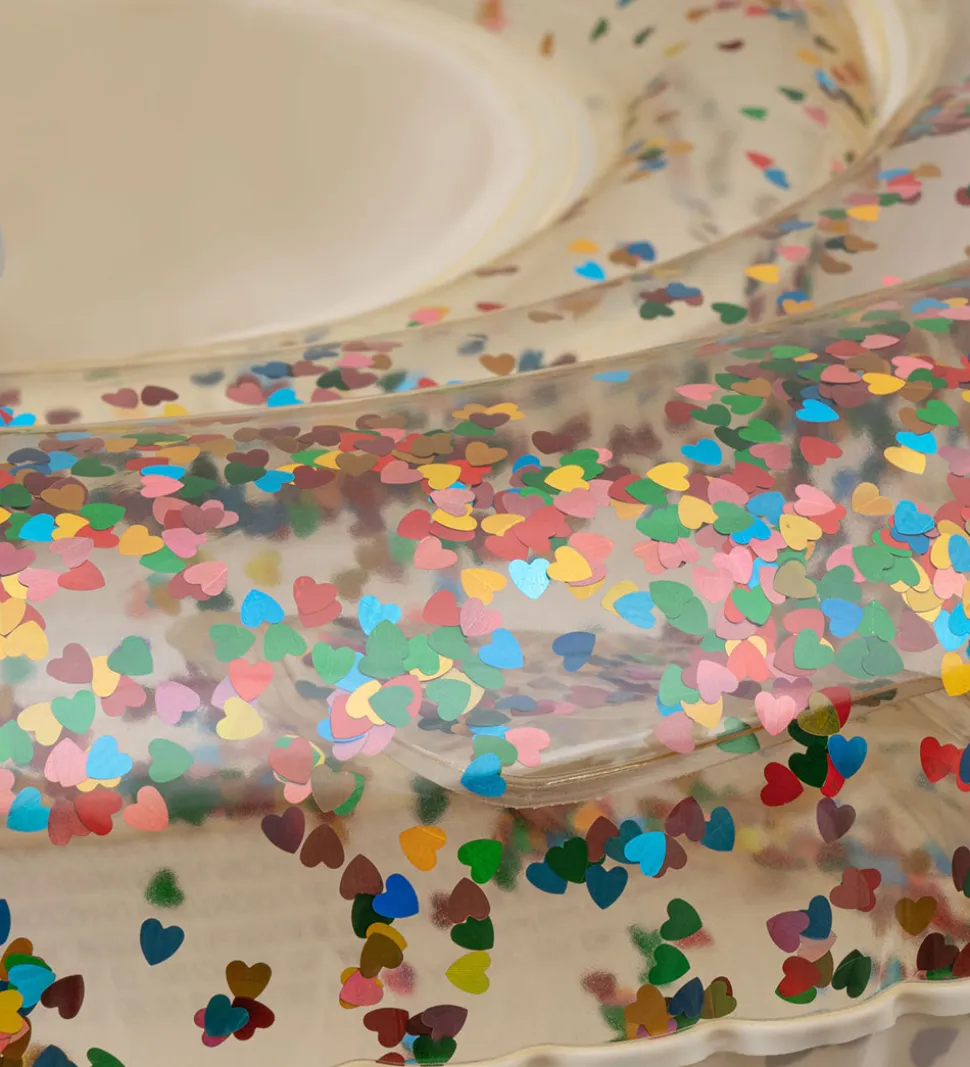 Konges Sløjd Babybadering - 72x22 cm - Multi Heart Transparent