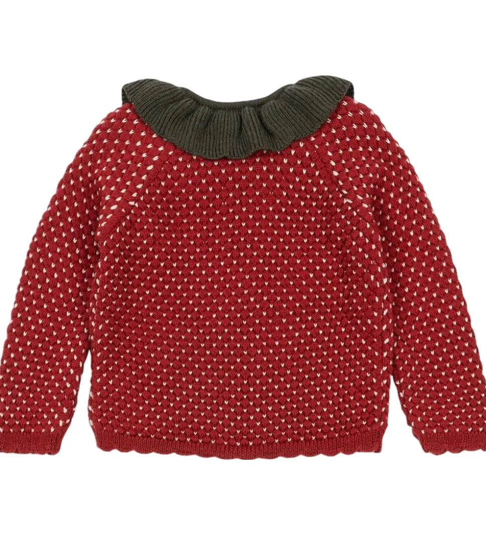Konges Sløjd Cardigan - Uld - Strik - Strawberry - Barbados Cher