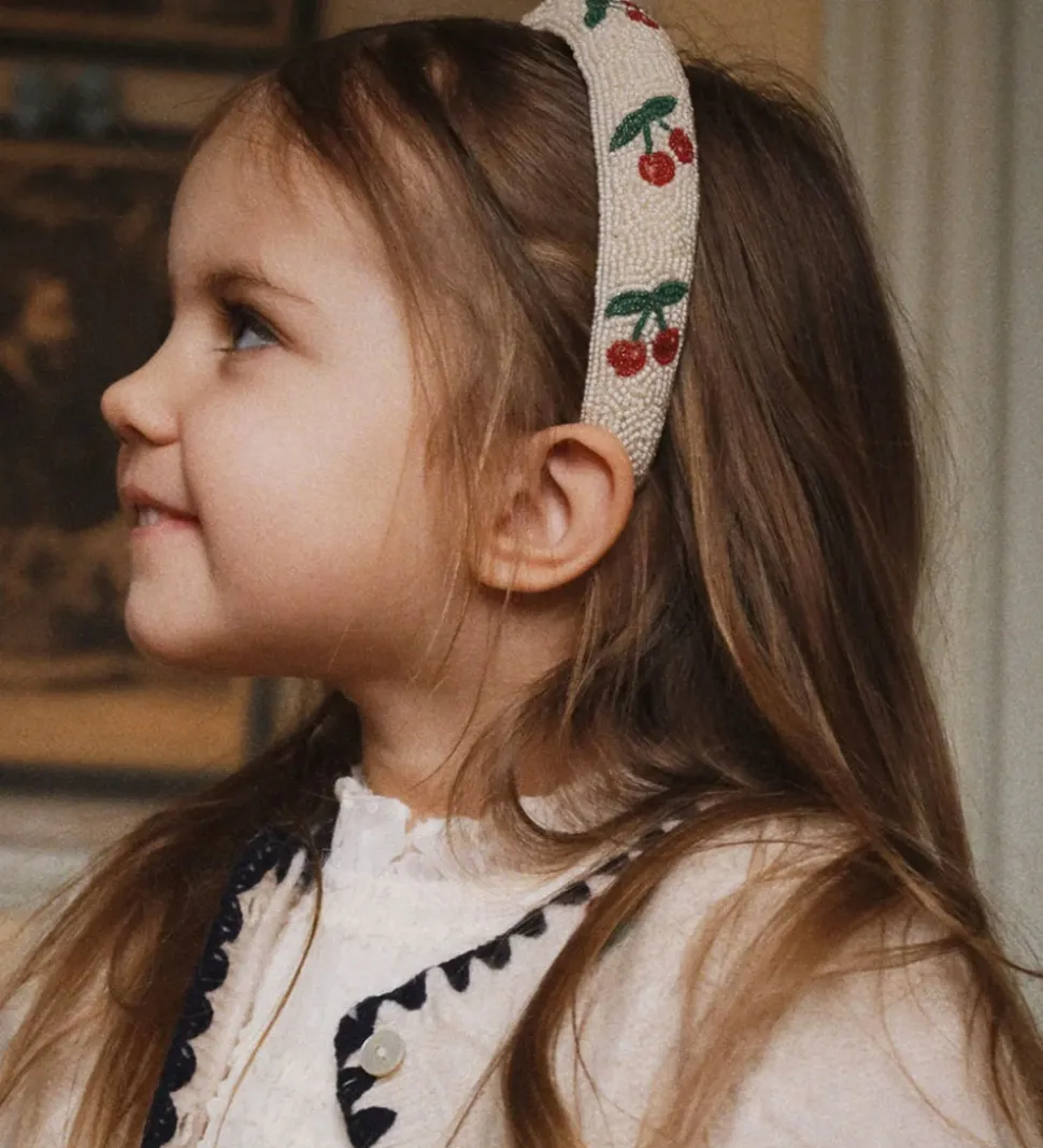 Konges Sløjd Hårbøjle - Perler - Cherry