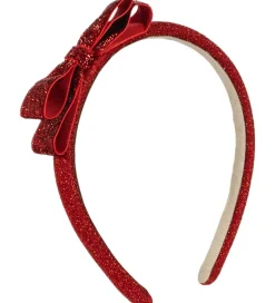 Konges Sløjd Hårbøjle - Rød m. Glimmer