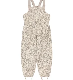 Konges Sløjd Regntøj m. Seler/Fleece - PU - Rainy Palme - Milk T