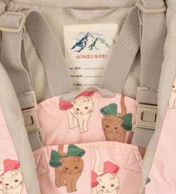 Konges Sløjd Regntøj m. Seler/Fleece - PU - Palme - Bow Kitty Pi
