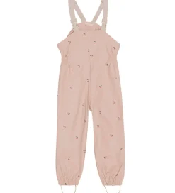 Konges Sløjd Regntøj m. Seler/Fleece - PU - Rainy Palme - Cherry