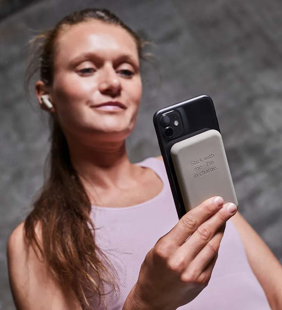 Kreafunk Powerbank - toCHARGE Qi - Ivory Sand - 5.000mAh