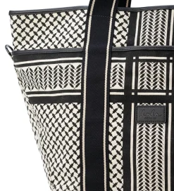 Lala Berlin Shopper - East West Tote Marin - Heritage Stripe Bla