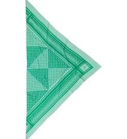 Lala Berlin Tørklæde - 162x85 - Triangle Puzzle - Goryeo/Grøn