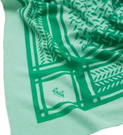 Lala Berlin Tørklæde - 162x85 - Triangle Puzzle - Goryeo/Grøn