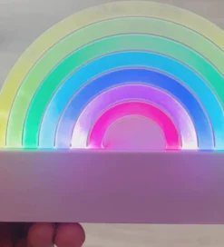 Lalarma Lampe - Dancing Rainbow - 18x11x4 cm - Rosa