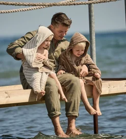 Leander Babyhåndklæde - Hoodie - 80x80 cm - Cappuccino