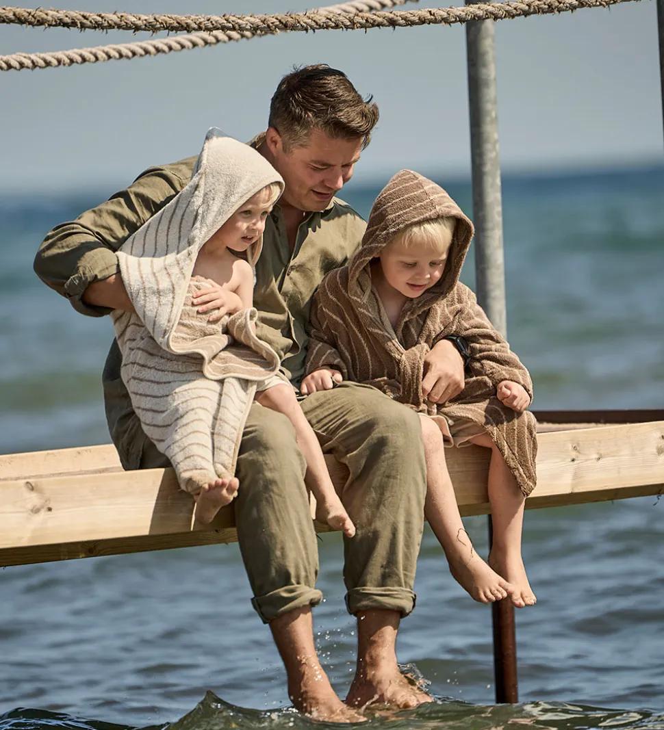 Leander Babyhåndklæde - Hoodie - 80x80 cm - Cappuccino