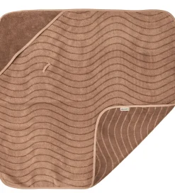 Leander Babyhåndklæde - Hoodie - 80x80 cm - Clay