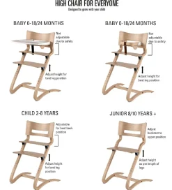 Leander Classic Højstol - 55x56x83 cm - Natur