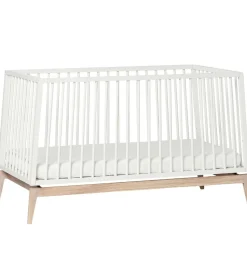 Leander Luna Babyseng - 140x70 - Hvid/Eg