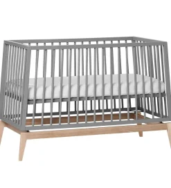 Leander Luna Babyseng - 120x60 - Grå/Eg